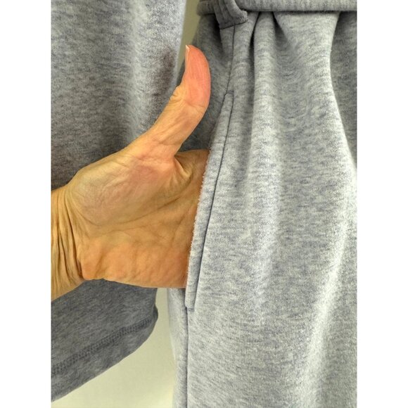 Ugg Blanche Gray Fleece Lined Shawl Collar Robe Belted Pockets Size S Cozy Soft - Picture 6 of 11